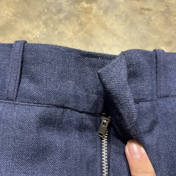 Vintage 60s US Air Force Navy Wool Military Trousers 33x28 - Picture 4 of 5